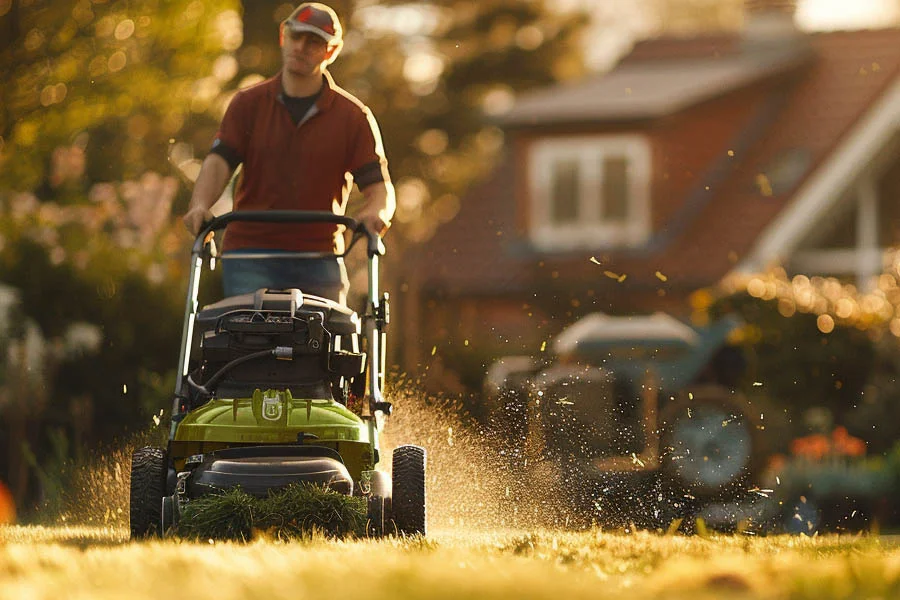 self propelled battery mower