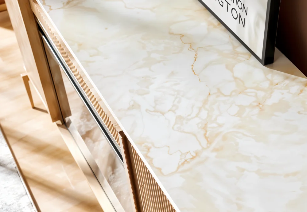 electric fireplace console